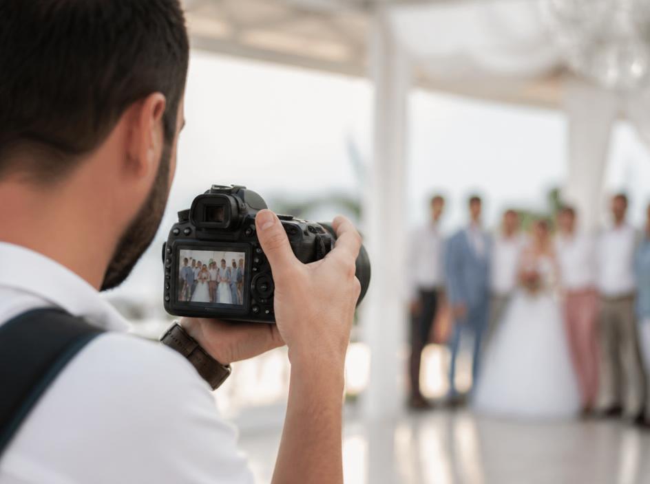Photography professional at work